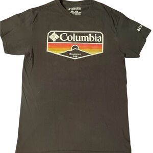 Columbia Men Regular fit Black Short Sleeve Graphic T-Shirt Shirt Sz Small